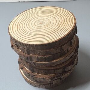 Rustic Wood Slices 4” 10 pieces